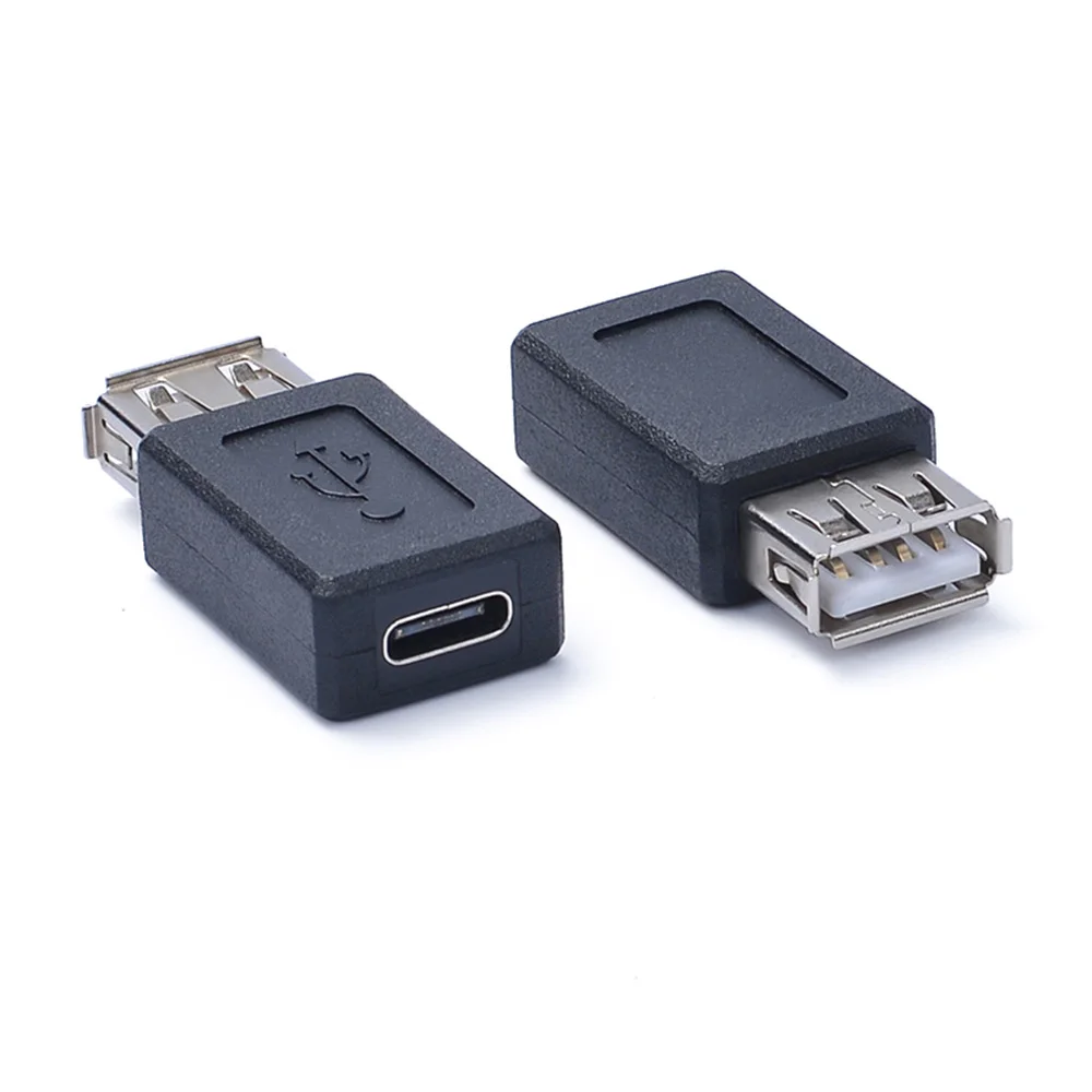 

10pcs USB 2.0 A Female to USB 3.1 Type C Female Data Power Charger Charging Connector Adapter Converter Laptop PC Connector