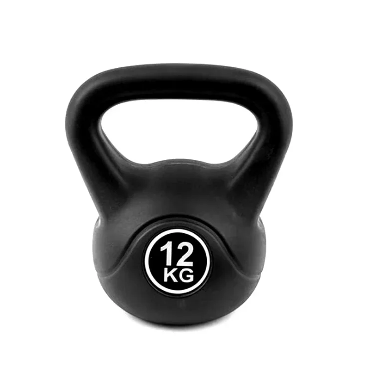 Wholesale 6kg Black Kettlebell Home Gym Equipment Free Weights Environmental Kettlebell for Home Use