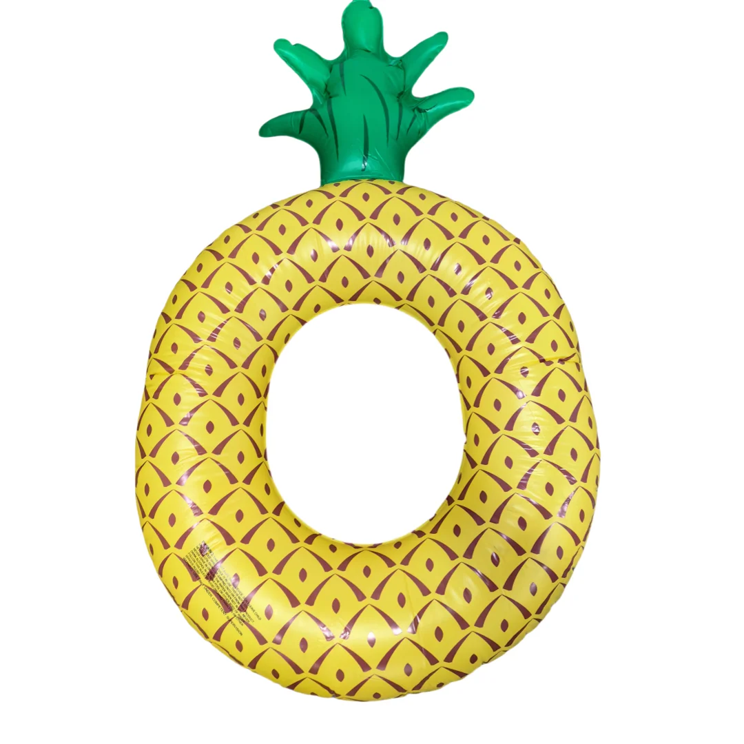 

Надувной плот для плавания с дизайном ананаса, игрушки для бассейна, кольца для плавания, украшение для вечеринки в бассейне, гигантское кольцо для плавания