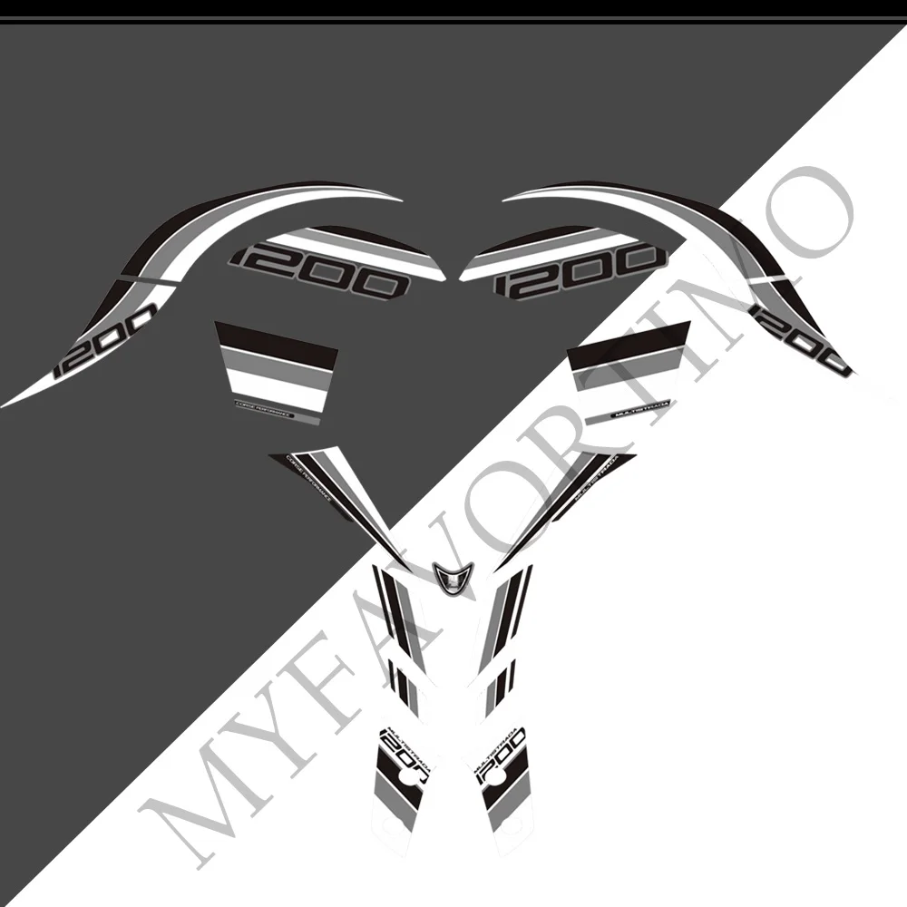 Voor Ducati Multistrada 1200 S 1200 S Motorfiets Kuip Spatbord Tank Pad Beschermer Stickers Set