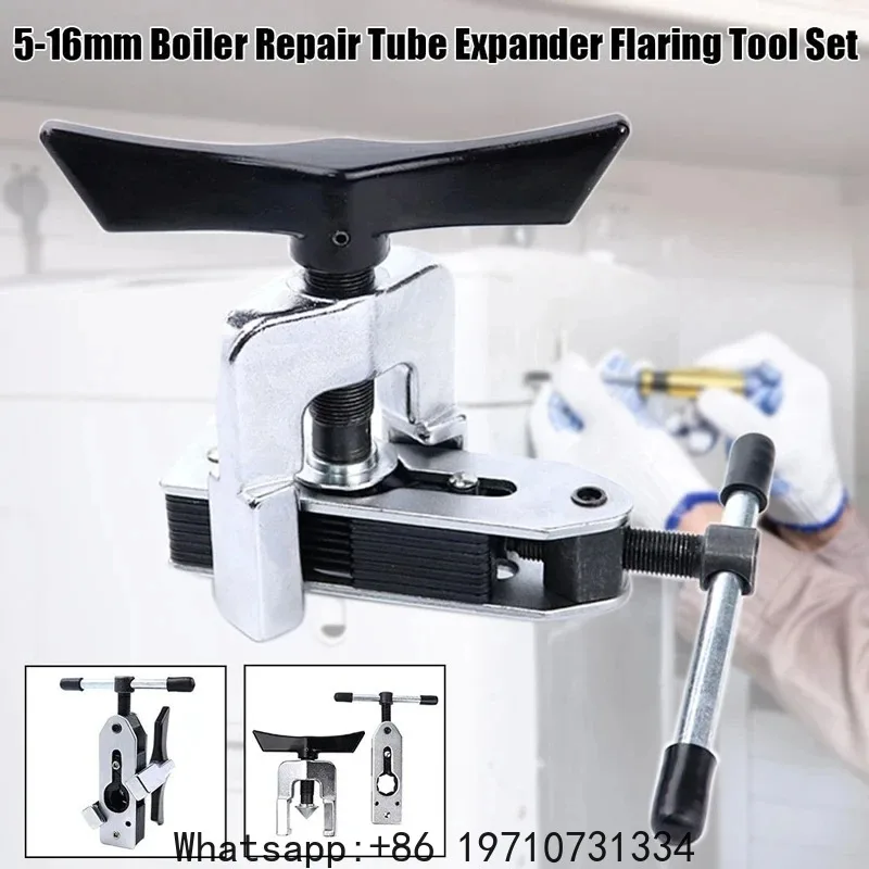 Variable Diameter 5-16mm Boiler Repair Universal Tube Expander Flaring Tool Air Conditioner Copper Pipe Refrigeration Expander