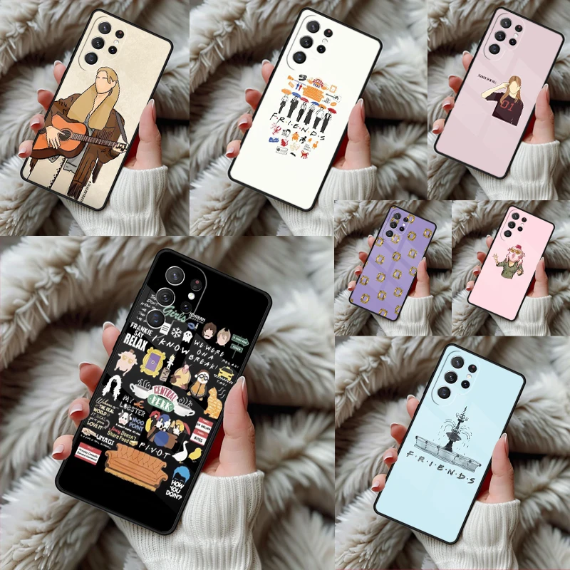 Friends TV Show Phone Case For Samsung Galaxy S24 S25 S26 Ultra S22 S23 Plus S21 S20 FE Note10 TPU Cover