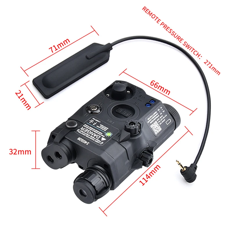 التكتيكية الادسنس PEQ 15 LA5C ريد دوت البصر مؤشر الليزر الأخضر الأزرق IR ملء ضوء كشاف ضوء LED ستروب مصباح يدوي مسدس لعبة