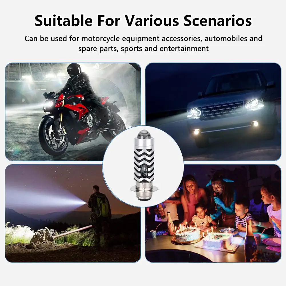 Blue Devil Eye Bicolor Motorcycle Led Lens Spotlight Car Led Steel Cannon P15d Small Electric Spotlight P6a1