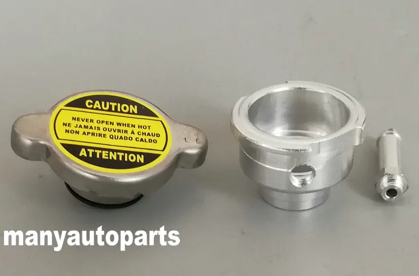 

WELD ON ALUMINUM RADIATOR FILLER NECK & 1.1 BAR RADIATOR CAP 1-1/4'' opening