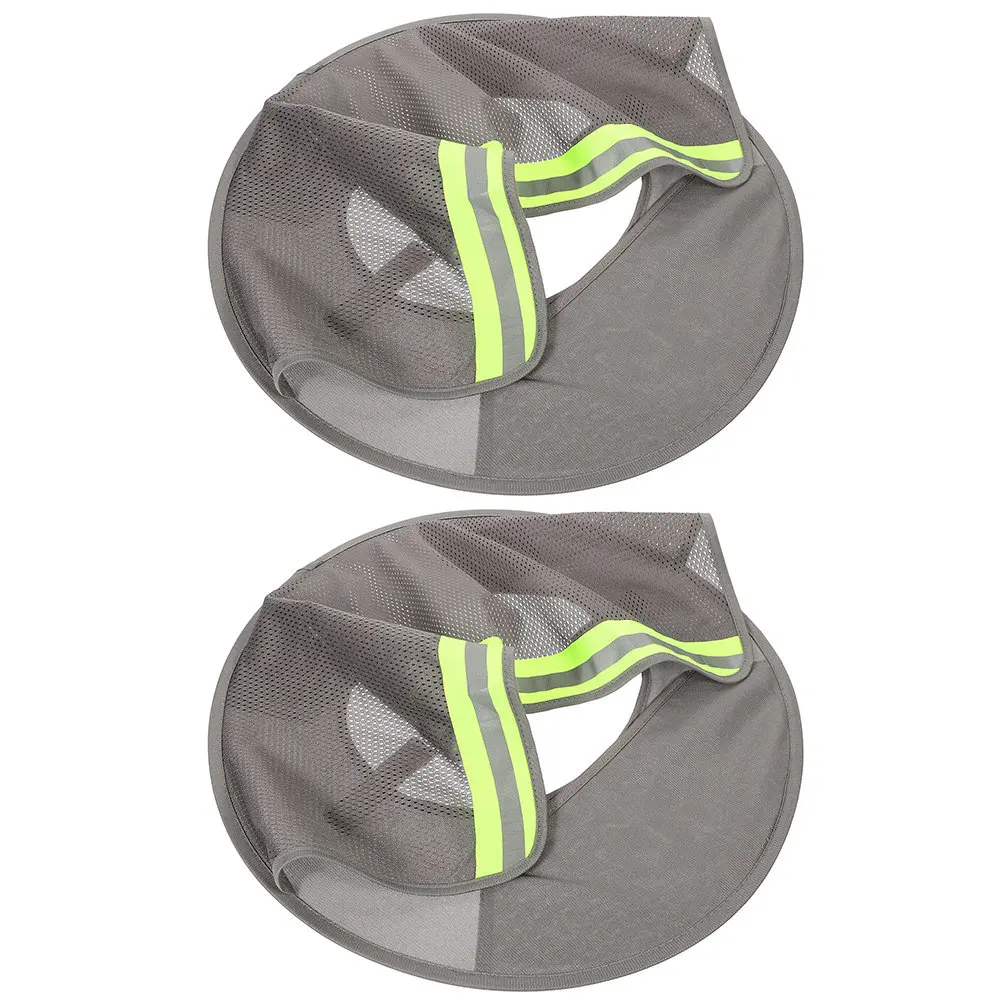 2Pcs Hard Hat Neck Shade Sun Protection Wide Brim Visor Cover Construction Hat Accessories Lightweight Breathable Reflective