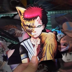 NARUTO Gaara Motion Car Sticker Anime Waterproof Decal for Suitcase,Laptop, Refrigerator,Wall, Skateboard,Etc Toy Christmas Gift