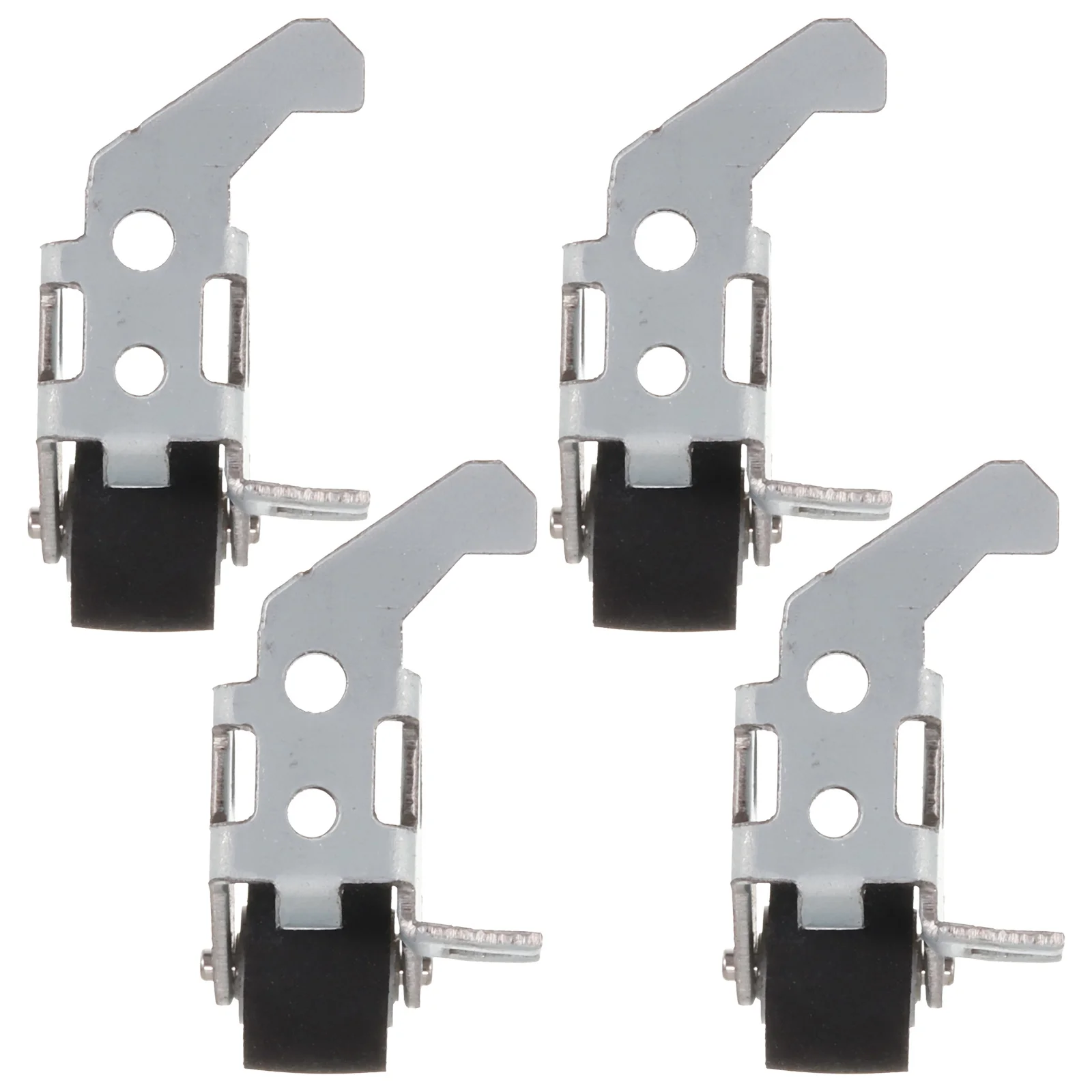 

4pcs Pressure Belt Wheels For Audio Radio Tape Recorder Durable Iron Frame Pinch Roller, Bearing Roller Guide Pulley For