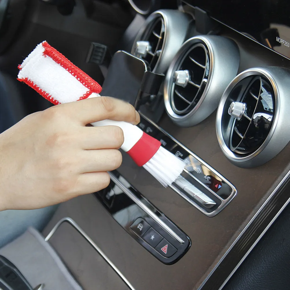3Pcs Ergonomic Multi Function Cleaning Brush Bundle Lightweight Car Interior Duster Keyboard Cleaner Corner Gap Tool for Daily