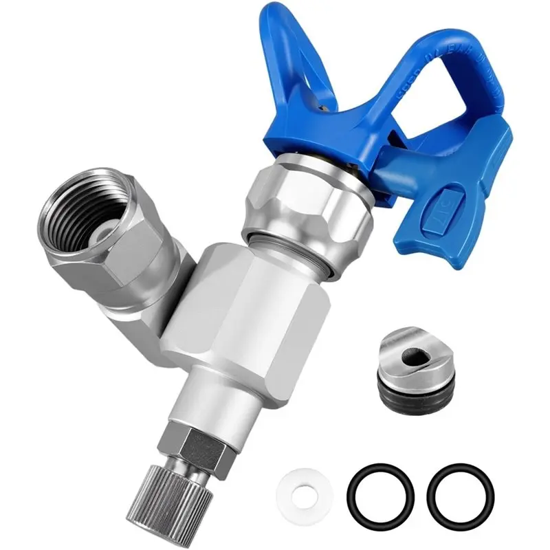 

ABBN-Dual-Pressure Anti-Spitting 287030 Swivel Valve For Airless Paint Sprayers 7/8In, 180° Rotation Compatibility Joint