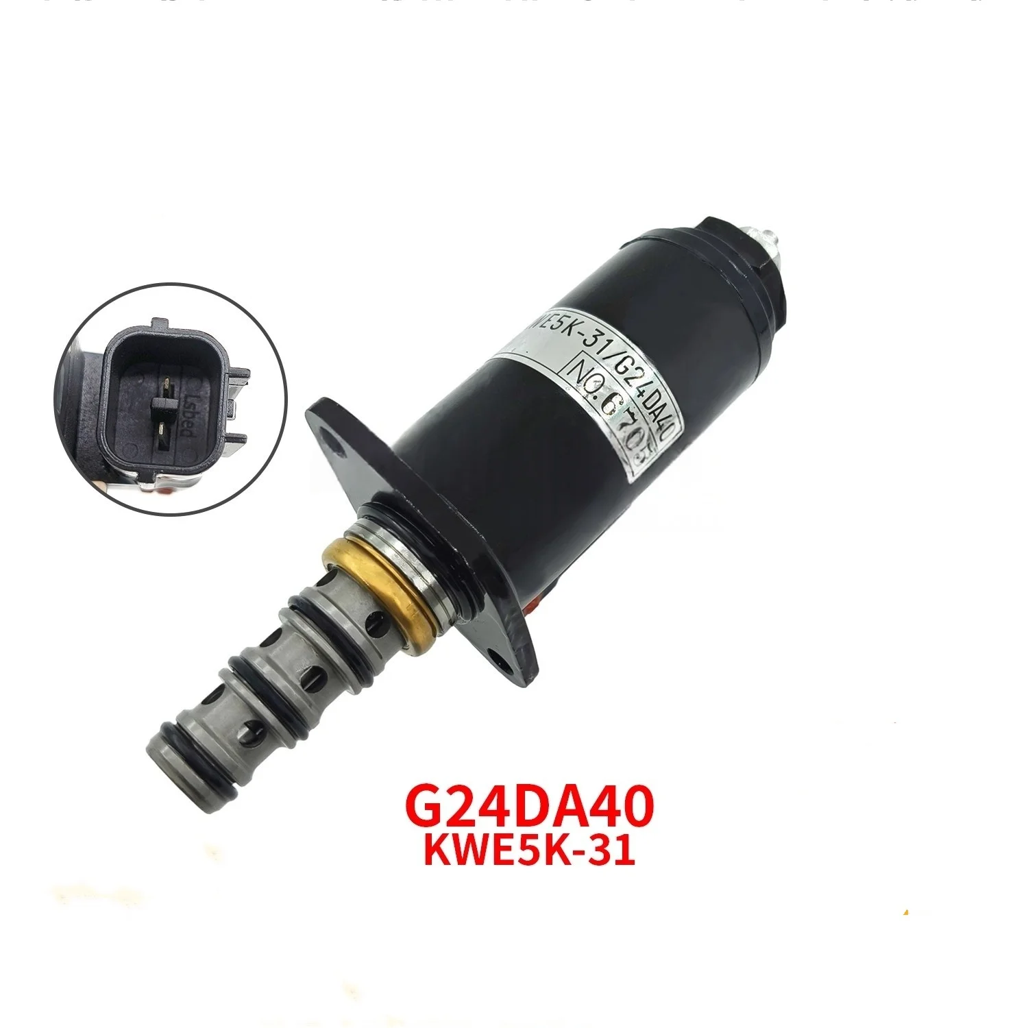 

KWE5K-31/G24DA40 Travel Speed Control Solenoid Valve for Kobelco SK200-6/200-5/200-3 Excavators