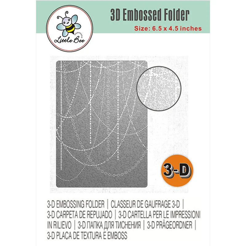 3d Texture Fade In/out Embossed Folder, Diy Scrapbook, 3d Texture Card Production, Photo Album, 1 Piece