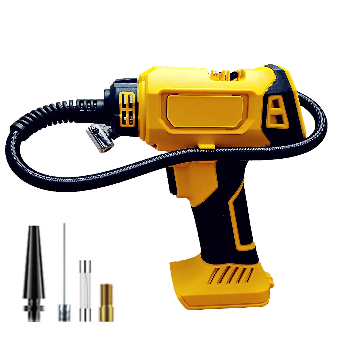 Imagem -03 - Inflator Pneu Automático para Dewalt Compressor de ar Bomba Elétrica com Manômetro Digital Apto para Bateria Dewalt Carro e Bicicleta