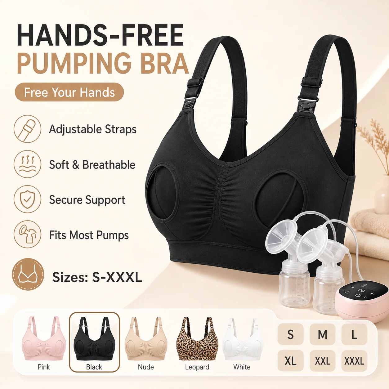 Hands Free Pumping Bra Adjusta - Nursing Bra Clip recension och pris