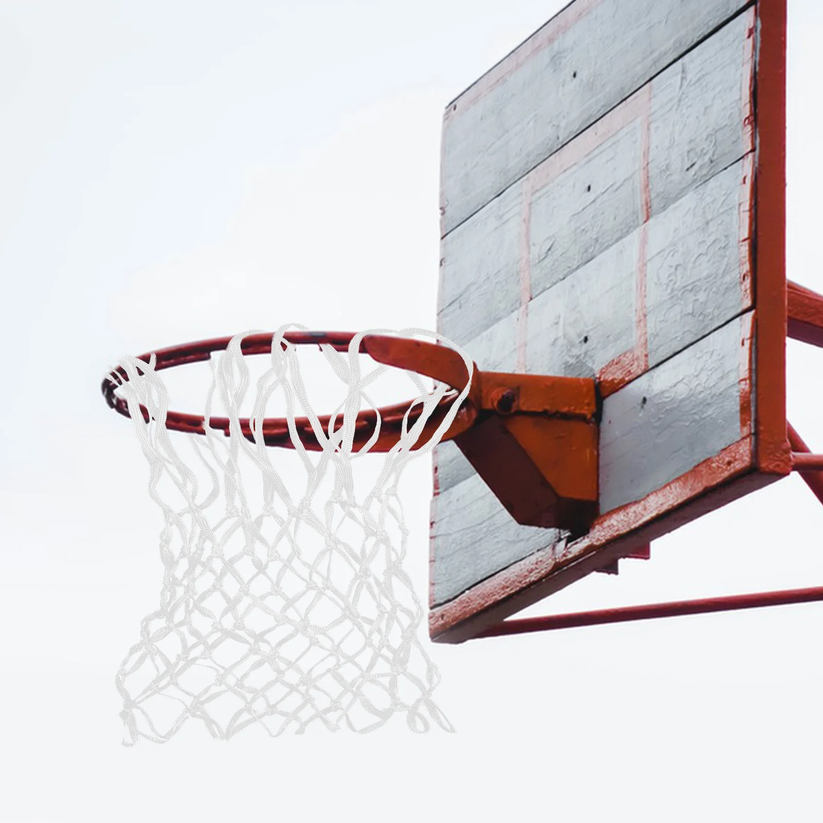 

Баскетбольная сетка для тяжелых условий эксплуатации, нейлон высокой плотности, всепогодный для внутреннего и наружного поля, стандартная замена обода, баскетбольный мяч