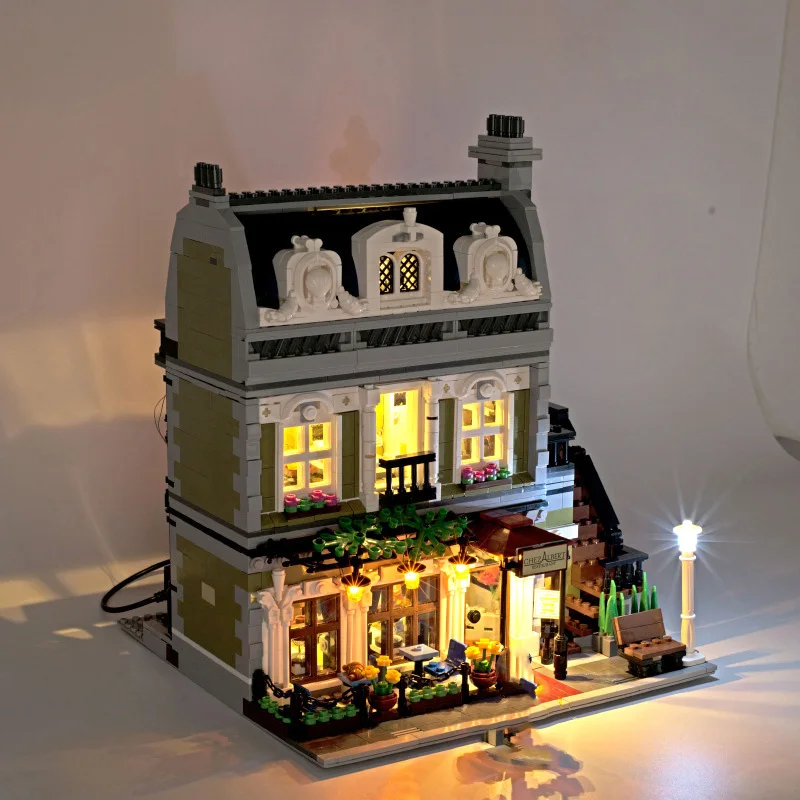 LED Light Kit For 10243 Parisian Restaurant Building Blocks Lighting Set Compatible With 15010