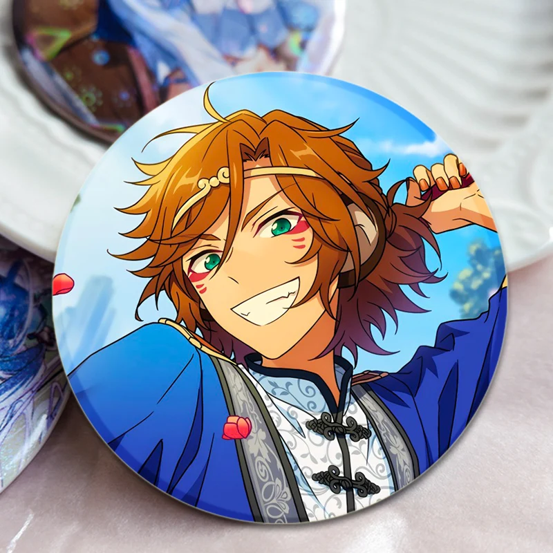 Tsukinaga Leo,Sakuma Ritsu,Isara Mao Badge Cosplay Spel Broches Cartoon Emaille Spelden Voor Kleding Rugzak Sieraden Accessoires