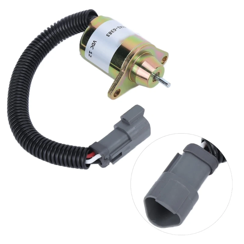 Precisions Engine Stop Solenoid Valves Heavy Duty Engine Shutoff Solenoid Switchs For Engine Motor 12V Easy Installation