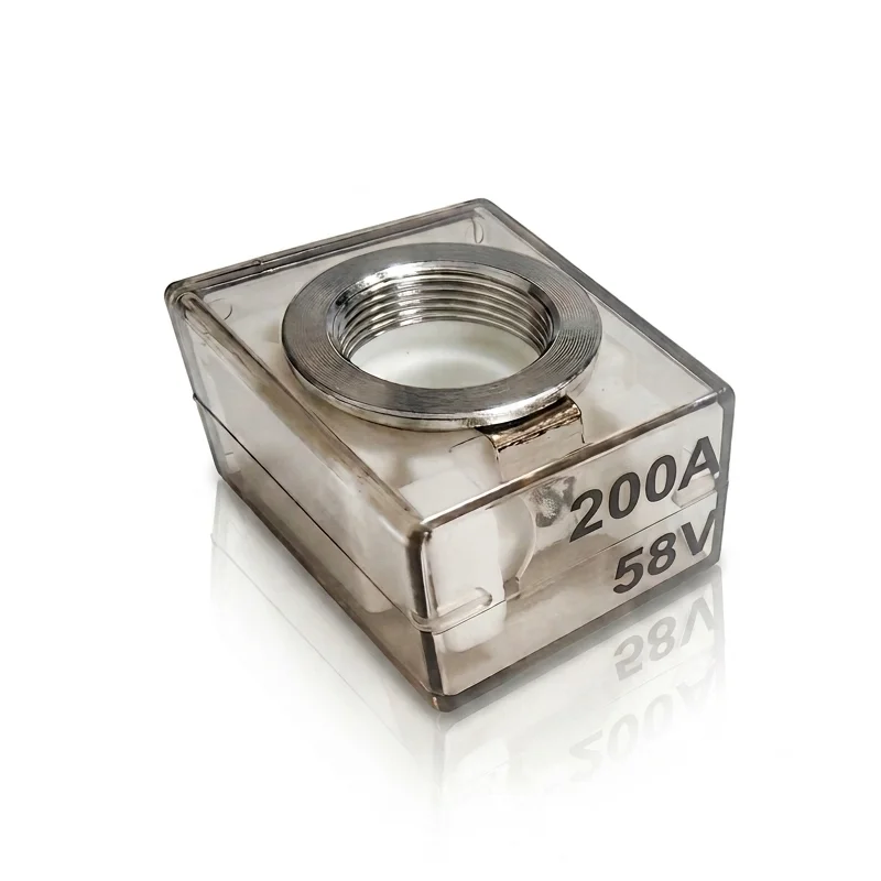 30A-300A Batterieanschluss-Sicherungsblock-Kit MRBF 58V mit Einzelbolzen 5/16 Zoll, Marine-Sicherung für Boote, LKWs, Wohnmobile