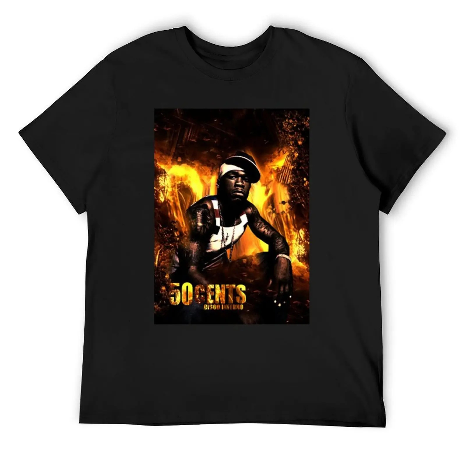 50 cent's tee Bootleg Vintage T-Shirt oversizeds summer tops graphics fitted t shirts for men