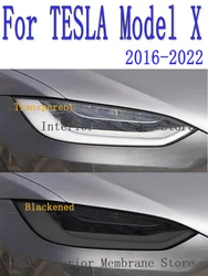 Per Tesla Model X 2016-2022 faro esterno per auto lampada anteriore antigraffio tinta TPU pellicola protettiva accessori Sticker