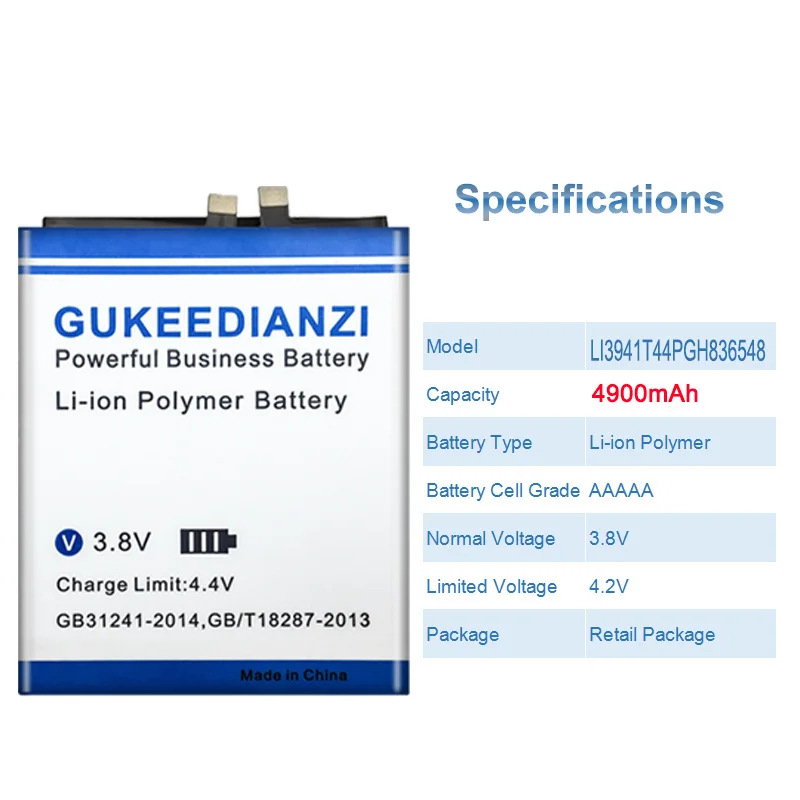 LI3941T44PGH836548 Mobile Phone Battery For Nubia Red Magic 6R 4900mAh High Capacity