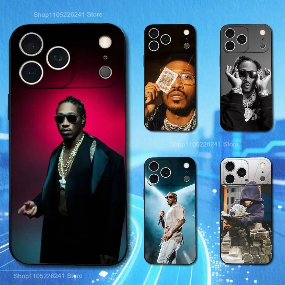 

Singer F-Future H-Hendrix Phone Case For iPhone 17,16,15,14,13,12,11,Plus,Pro Max,XS,X,XR,SE,Mini,8,7,Soft Silicone Black