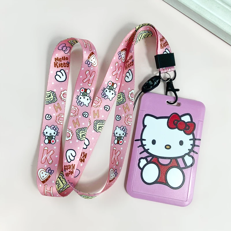 Sanrio Hello Kitty Cinnamoroll Melody Lanyard For Keys ID Card Bus Gym Badge Holder Neck Strap Hang Rope Lariat For Mobile phone