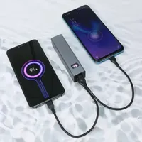 10000mAh Mini Power Bank Upgraded Dual-port Flash Charging 22.5W Compact Portable External Battery Charger for iPhone Xiaomi