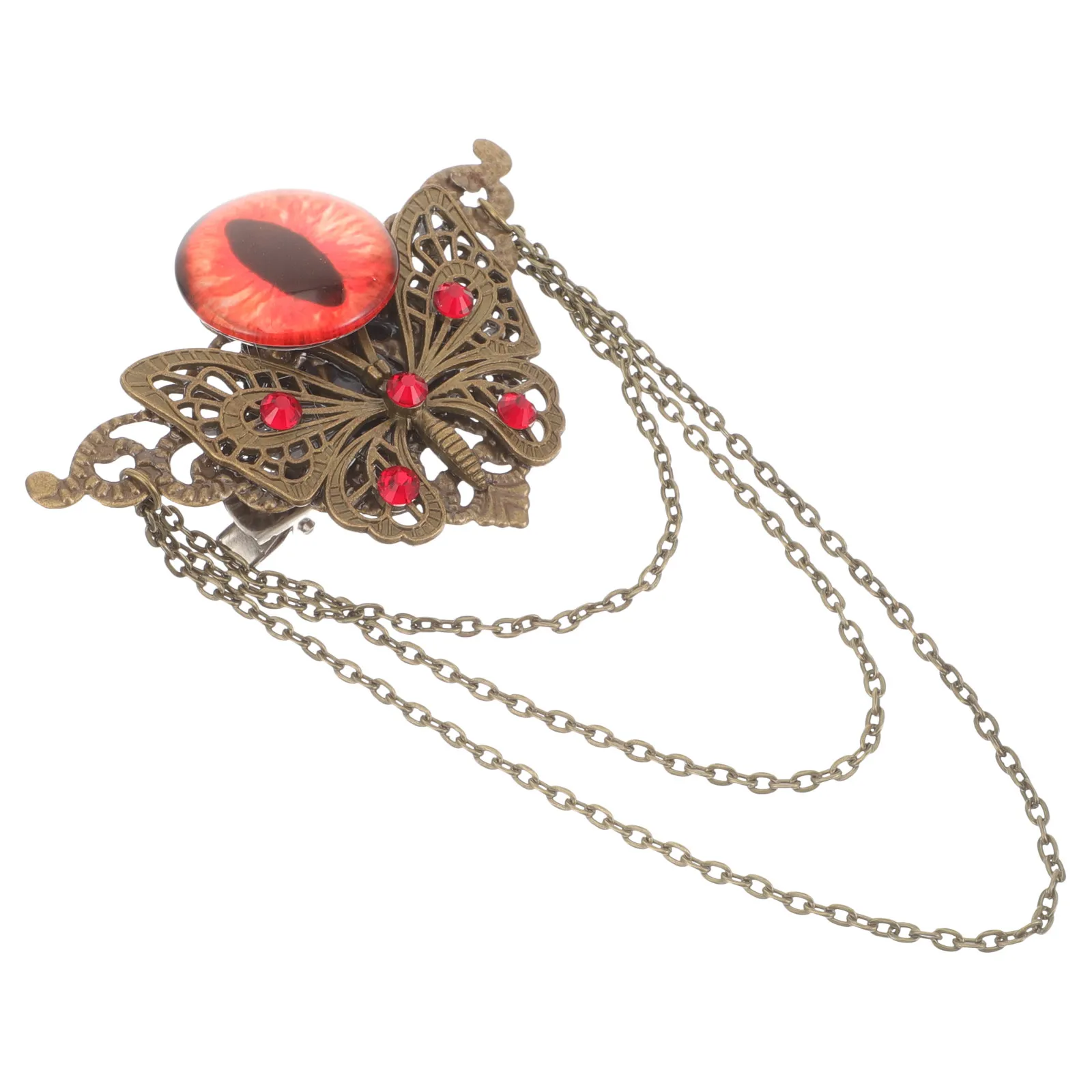 

Готическая заколка для волос в виде злого глаза для женщин, также служит брошью, легкая, не выцветает, не ломается, маленькая заколка-шпилька, эстетичный аксессуар для одежды