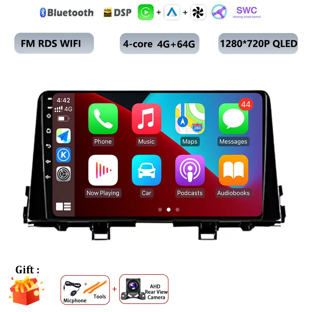 Android 16 WIFI + 4G LTE Carplay Auto Audio Radio Multimedia Video Player GPS DSP Voor KIA PICANTO ochtend 2017 2018 2019 2020