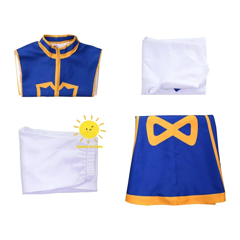 Anime Kurapika Cosplay Hunter X Hunter costumi Cosplay Kurapika uniforme parrucca vestito catene Halloween Carnival Party Cos donna uomo