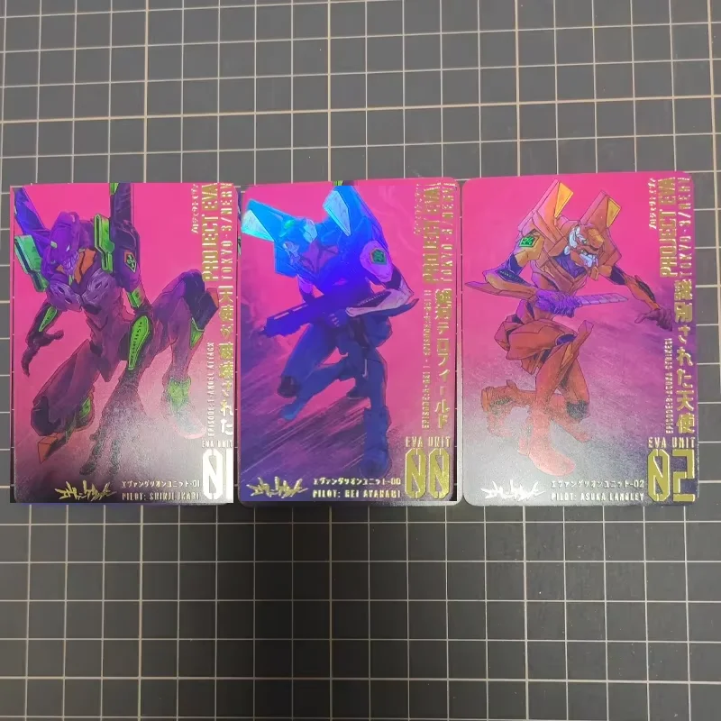 

NEON GENESIS EVANGELION EVA-01 TEST TYPE ACG EVA Diy Self Control Collect Signature Trading Flash Card Anime Cartoon Gift