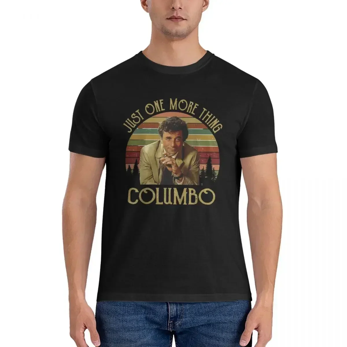 Mens Clothing Just-One-More-Thing-Columbo T-Shirt Male Fashion Oversized T Shirt Men O-Neck Summer Shirts Tops S-6Xl