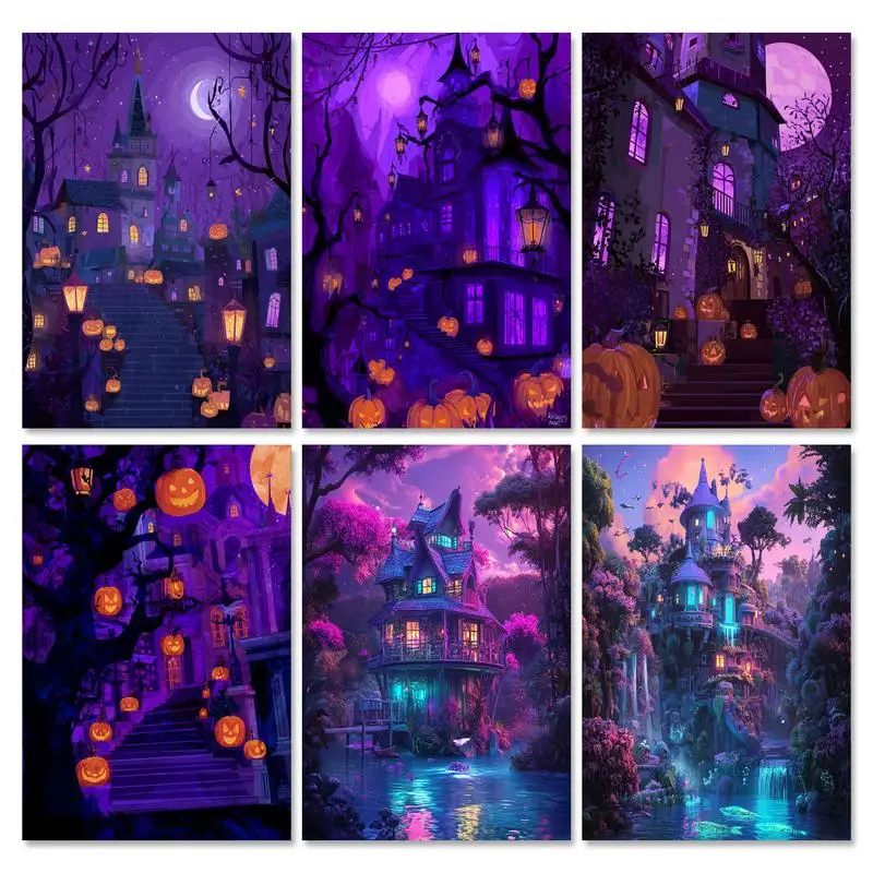 

GATYZTORY Acrylic Painting By Numbers For Handiwork Fatasy Coloring By Numbers For Adults DIY Gift On Canvas Wall Art Fairy Tale