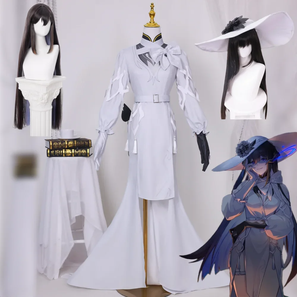 

Honkai Star Rail Constance Cosplay Costume Women Dress Hat Prop Outfit Honkai Dahlia pinnata Cav Cosplay Halloween Uniform Suits