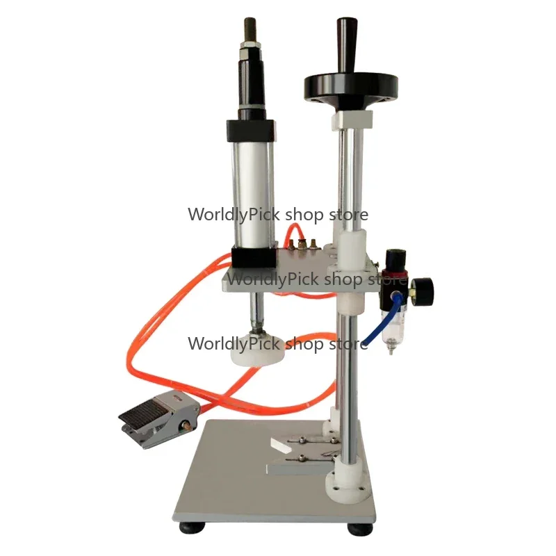 Pneumatic High Efficiency Table Top Press Capping Machine Factory Price Wholesale Pure Plastic Bottle,glass Bottle 0.4-0.6MPA 20
