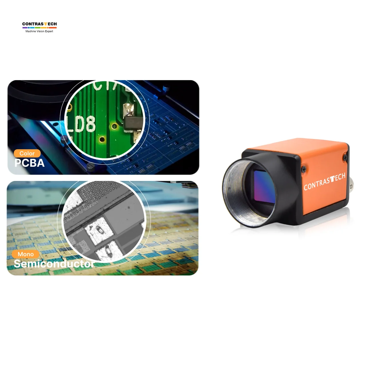 1.6MP CMOS IMX273 250fps GigE/USB3.0 Vision Industrial High Speed Camera for Welding Inspection Contrastech