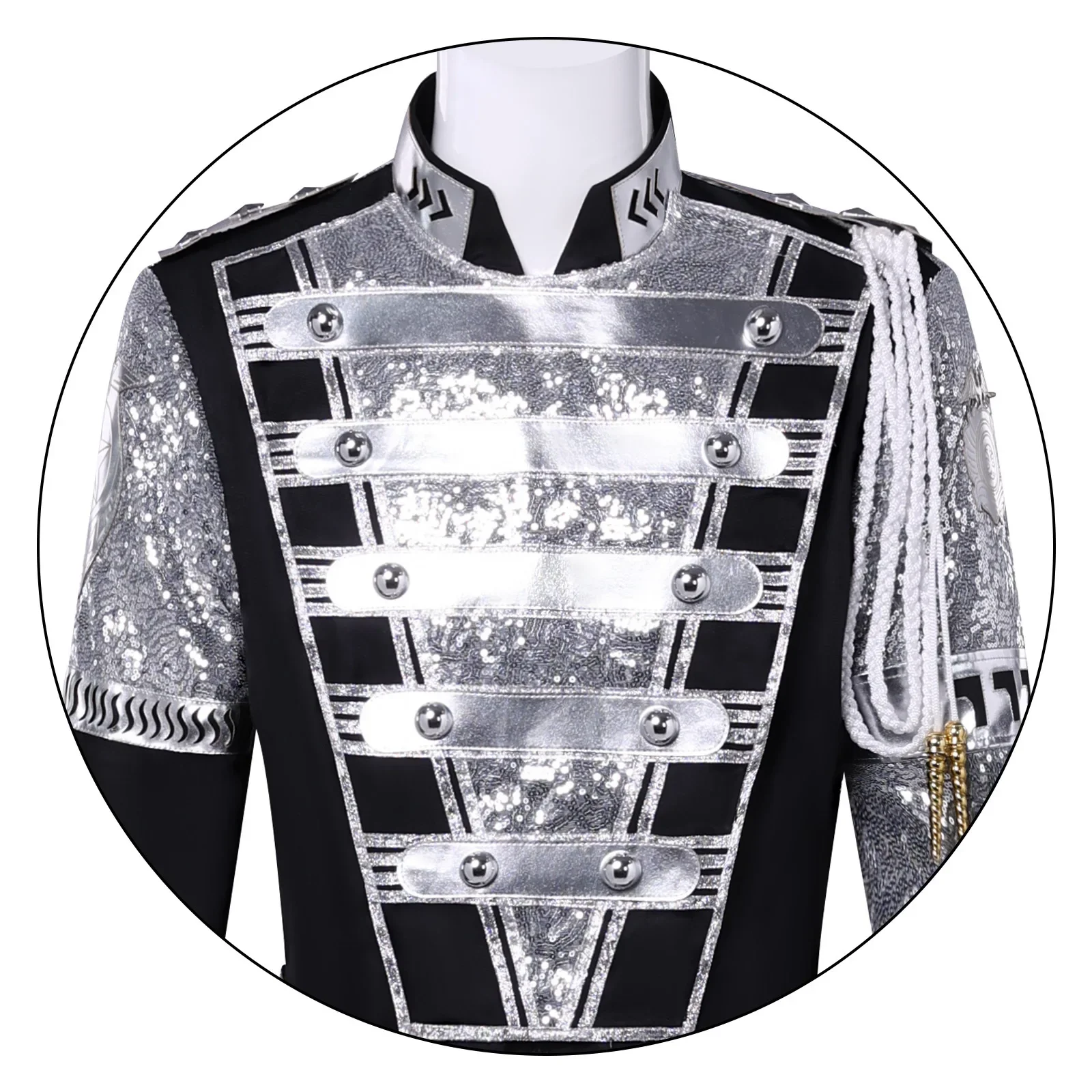 Michael Jackson Punk Germany Military Style Jacket Cool Gorgeous Teaser Outerwear Cosplay Stage Costume Collection - view 4