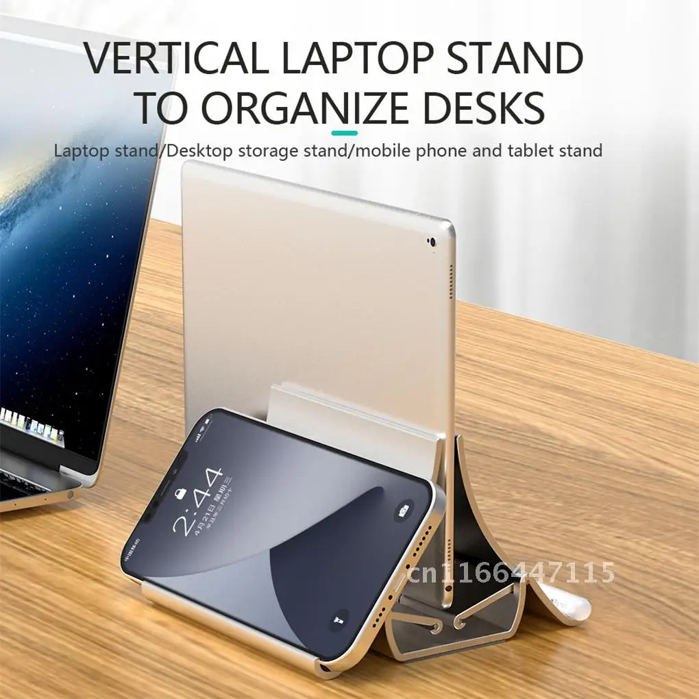 PC Stand Desktop Laptop Tablet Gravity Storage Rack Portable Space-saving Phone Bracket Vertical Laptop Stand