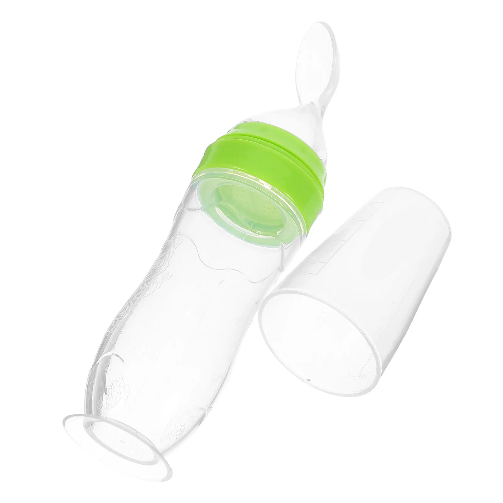 

120Ml Silicone Baby Feeder Squeezing Bottle for Rice Paste Milk Puree Portable Single-Hand Use Baby Food Feeder Dishwasher Safe