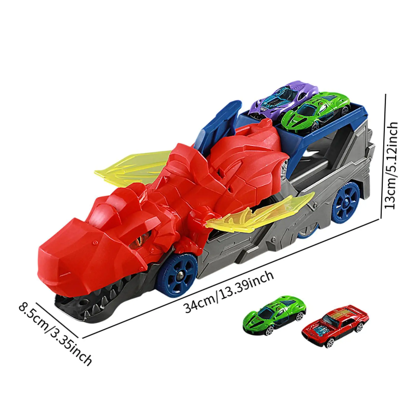 Dinosaur Transport Truck Toy Toddler Truck Toys for Birthday Gift Preschool