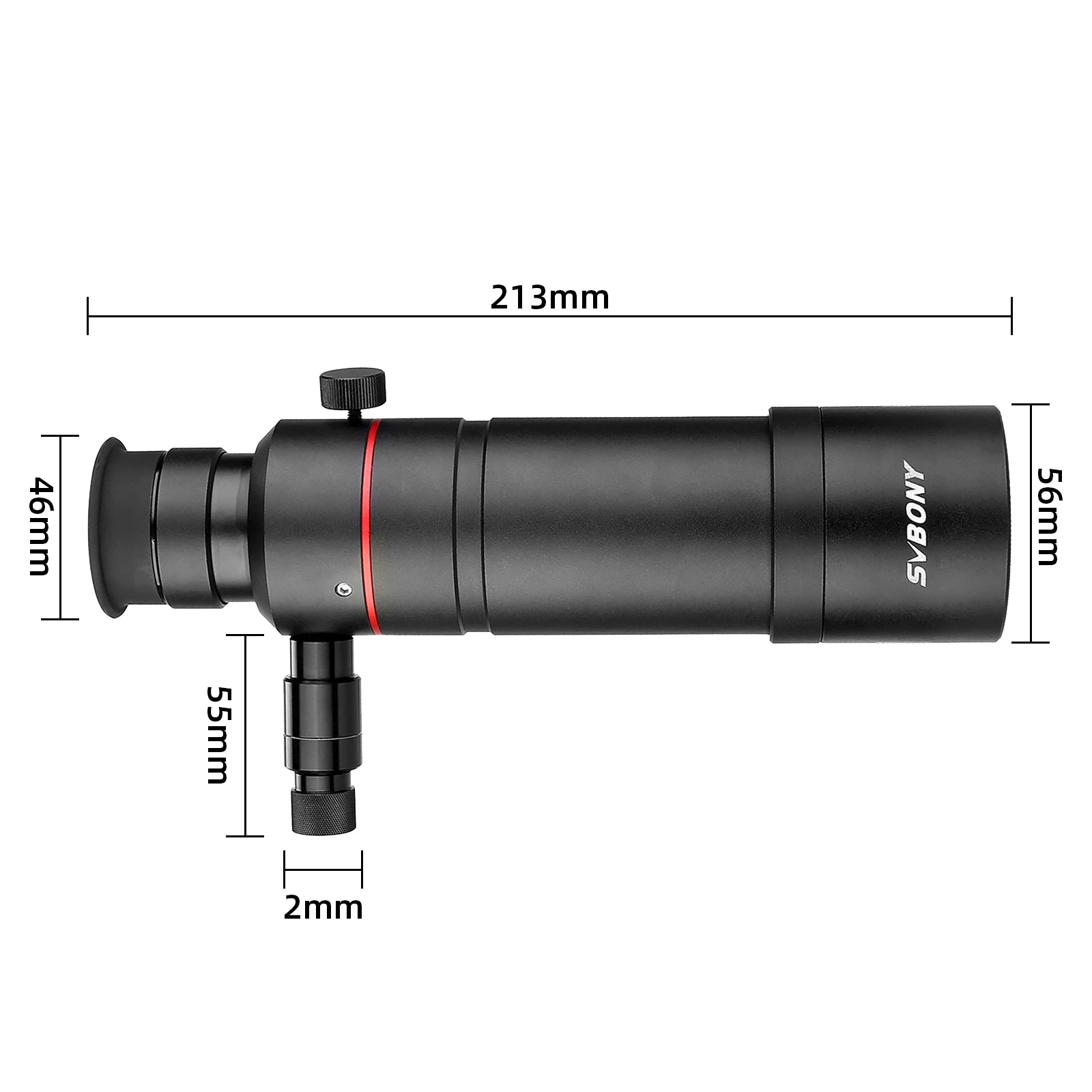 SVBONY SV208 Astronomical Telescope Finder Scope w/ Illuminated 8x50 Straight-Through Correct Image