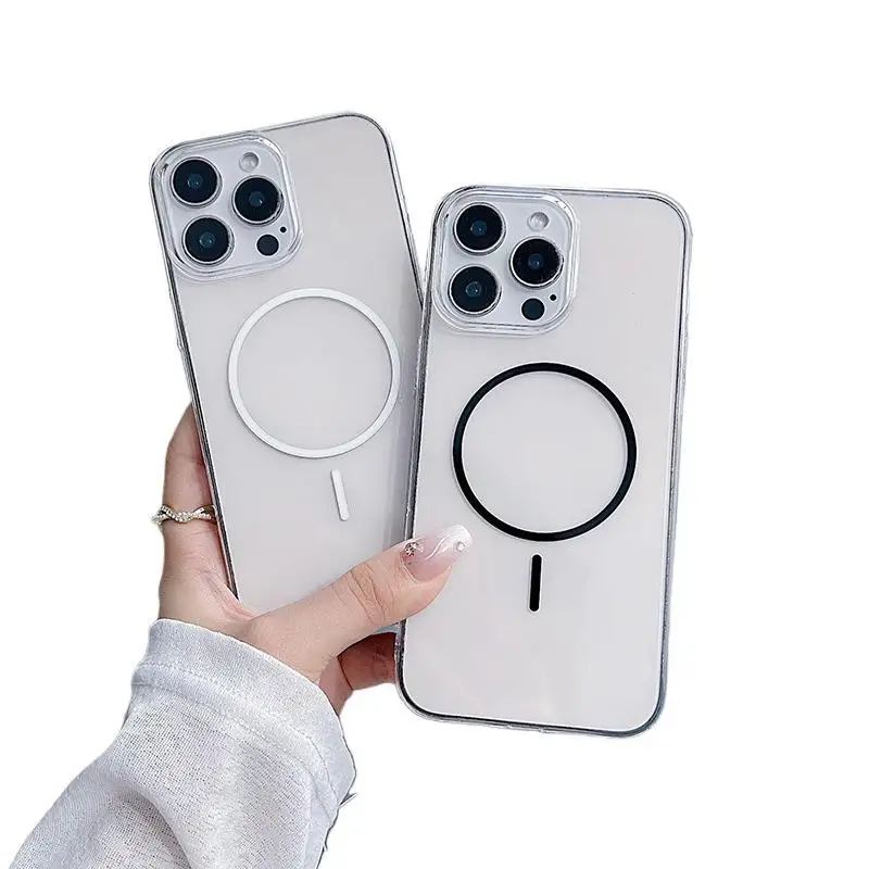 New 2025 Phone Case for iPhone 17 16 15 14 Pro Max Plus Air UV Coating Anti-scratch Magsafe Coque PC Protective Cover