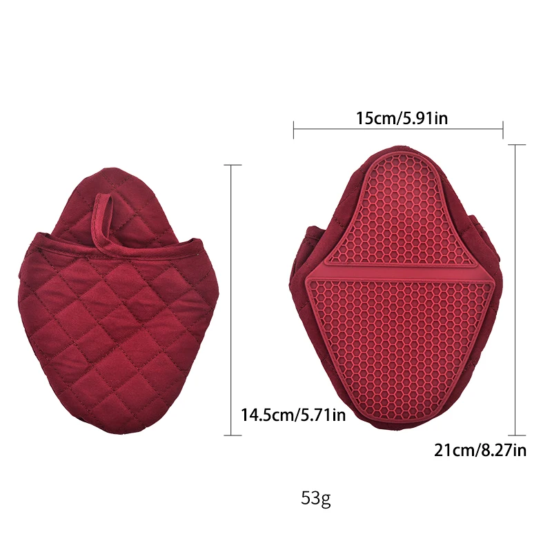 1pc Anti Scald Oven Gloves Kitchen Multi Purpose Fish Shaped Silicone Gloves Tray Tableware Rack Oven Gloves Kitchen