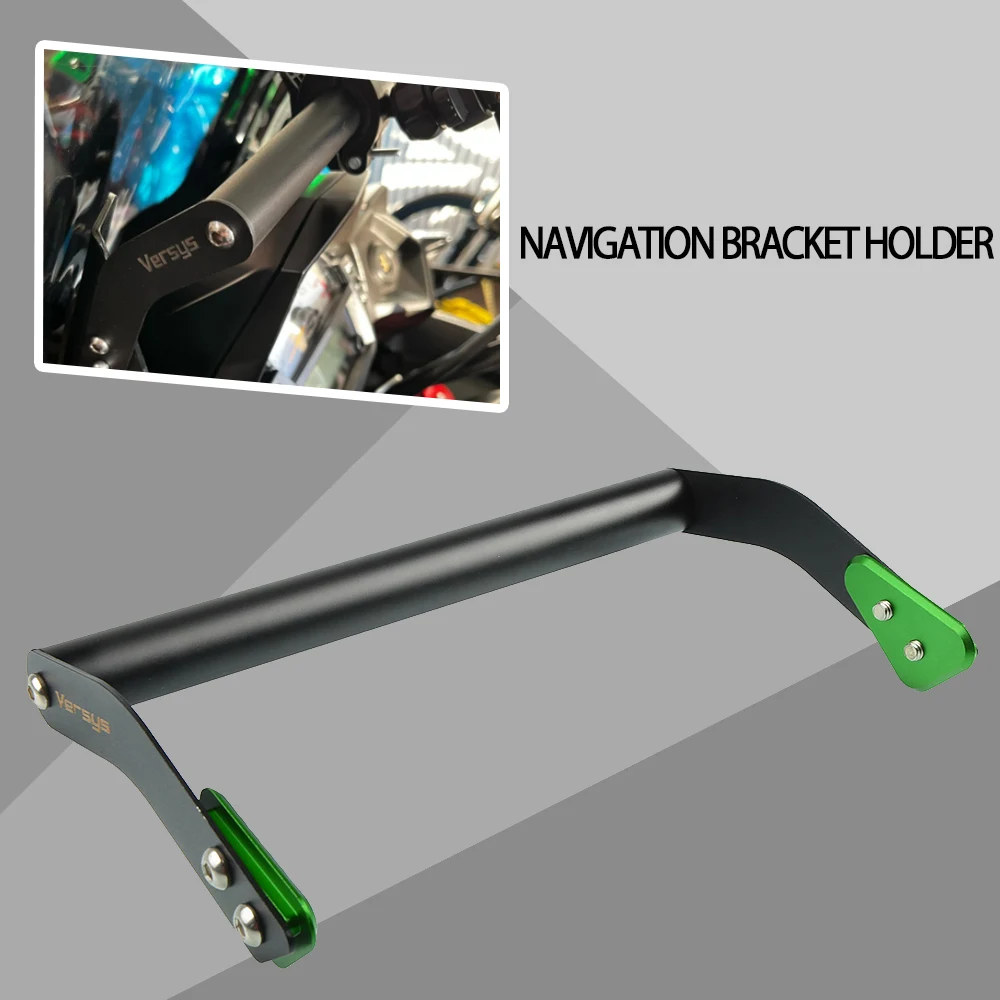 

Motorcycle FOR Kawasaki Accessories Versys 650 KLE650 Versys650 2015-2024 2025 Mobile Phone Holder Rechargeable Navigation Stand