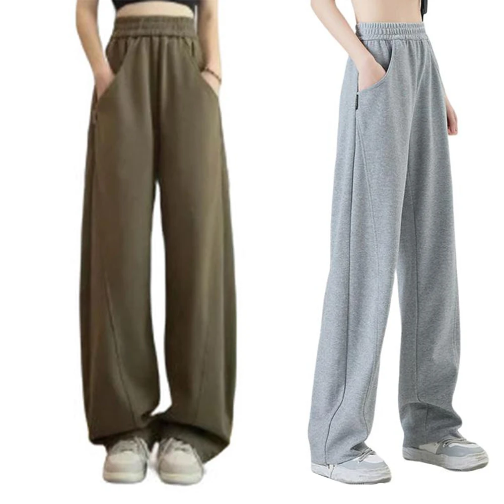 بنطال بدلة كاجوال، بنطال عالي الخصر، تصميم مريح، تصميم ثنيات، طول منتظم، نمط لون خالص للارتداء اليومي