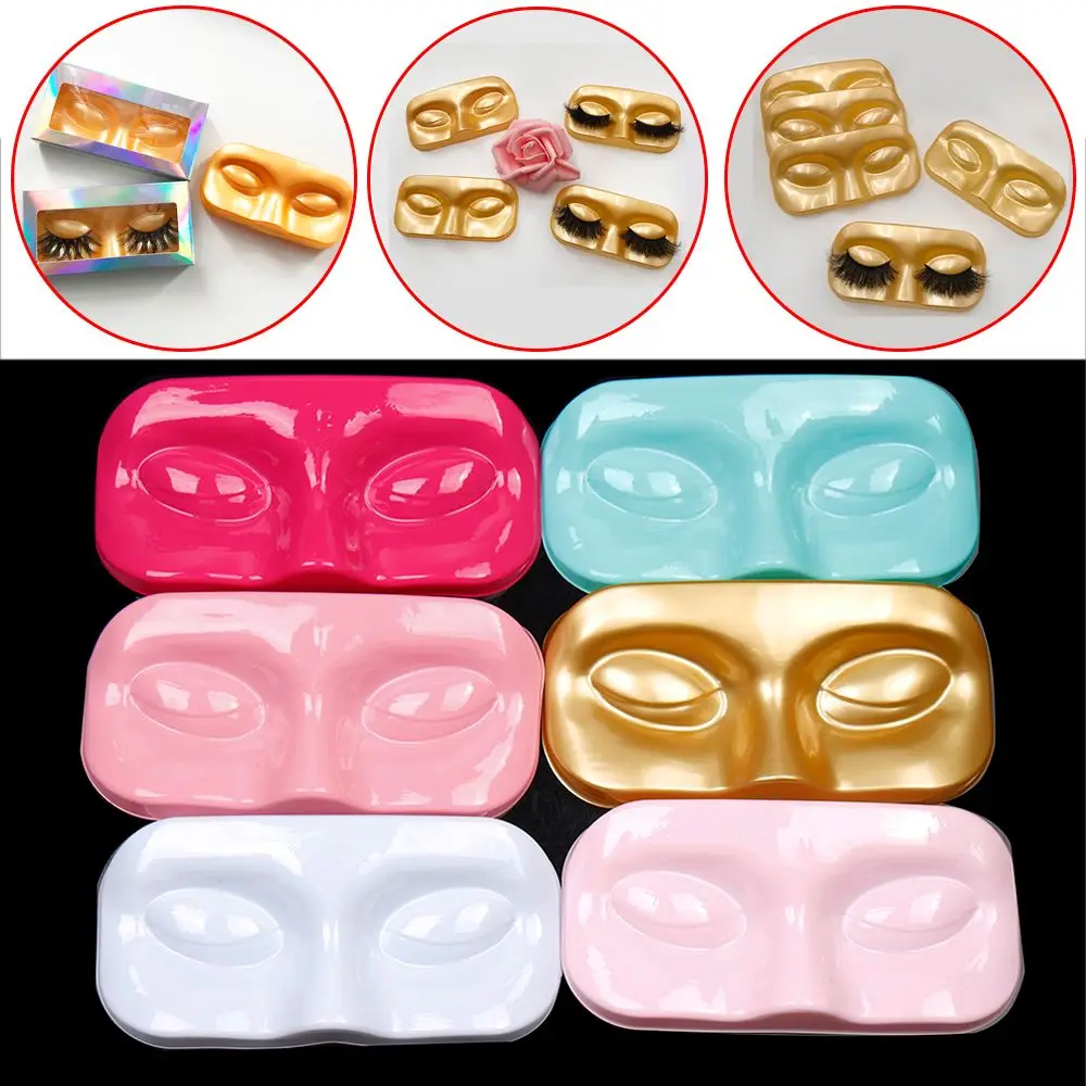 Portable Thick Reusable Eyelash Trays Lashes Storage False Eyelashes Case Packaging Box