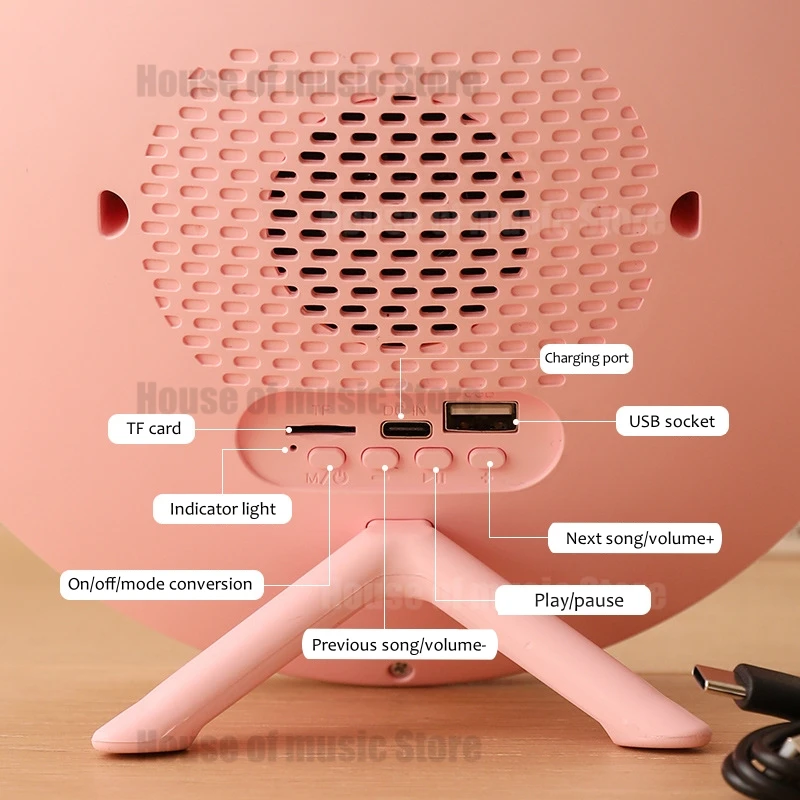 어린 왕자 보호자 무선 블루투스 스피커, 축제 생일 선물, 크리에이티브 만화 서브우퍼, 침실 침대 옆 야간 조명