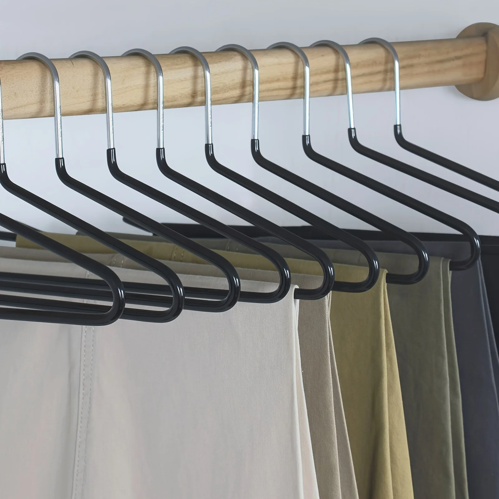 10 Pieces/set of Pants, Metal Hangers for Heavy-duty Vests, Scarves, Wardrobes, Home Dormitories, Household Storage